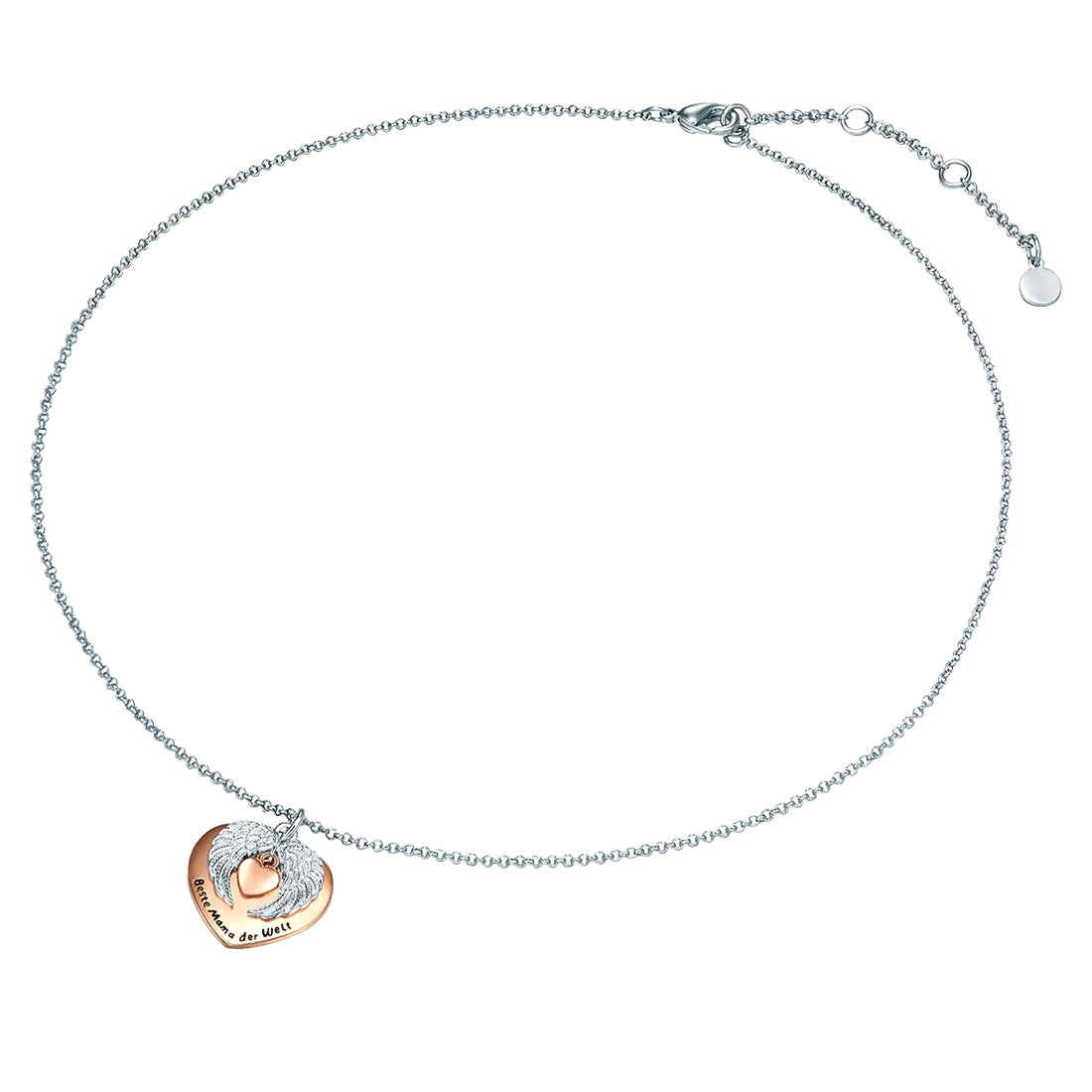 Kette mit Anhänger bicolor