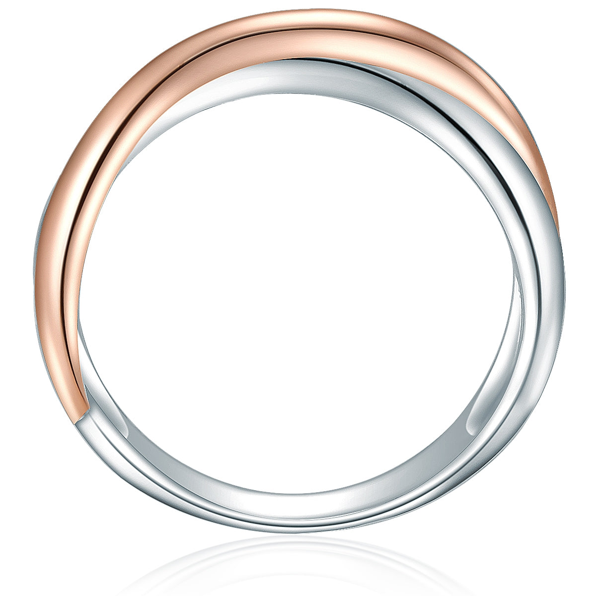 Ring Sterling Silber bicolor