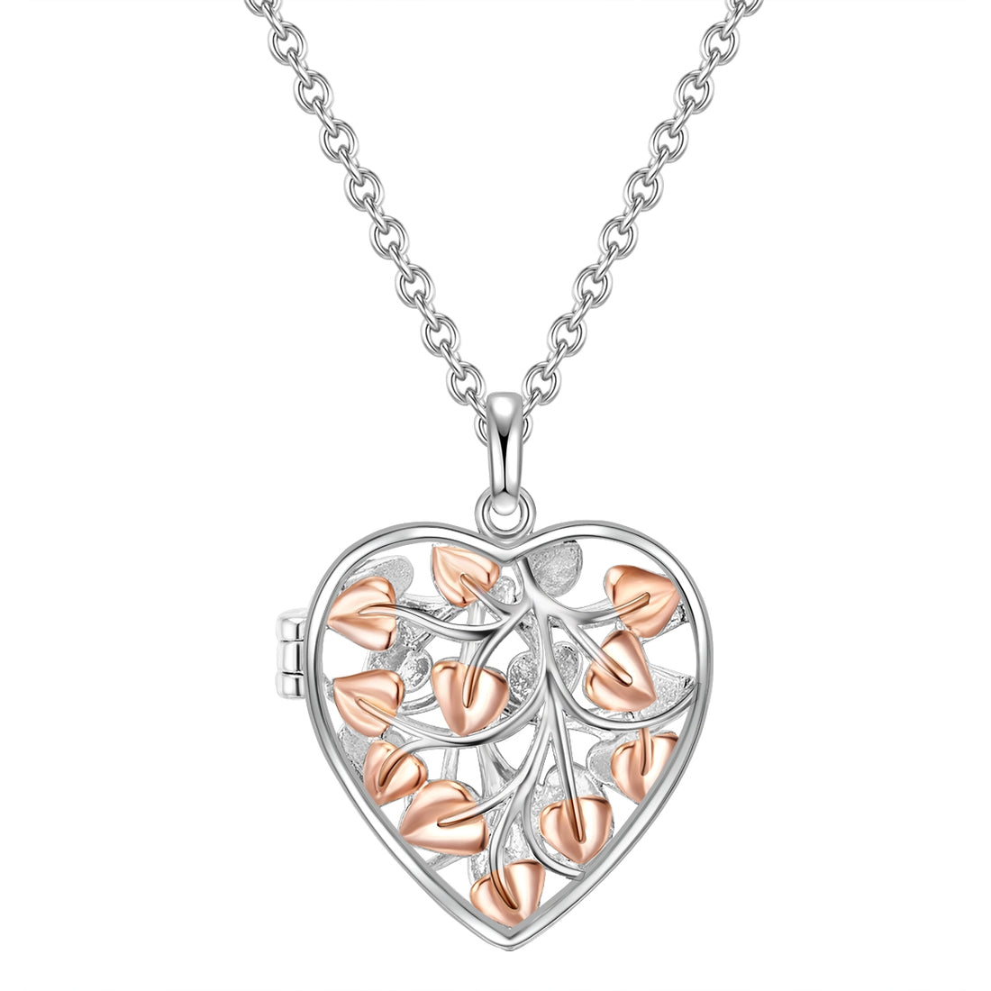 Kette mit Anhänger Sterling Silber bicolor