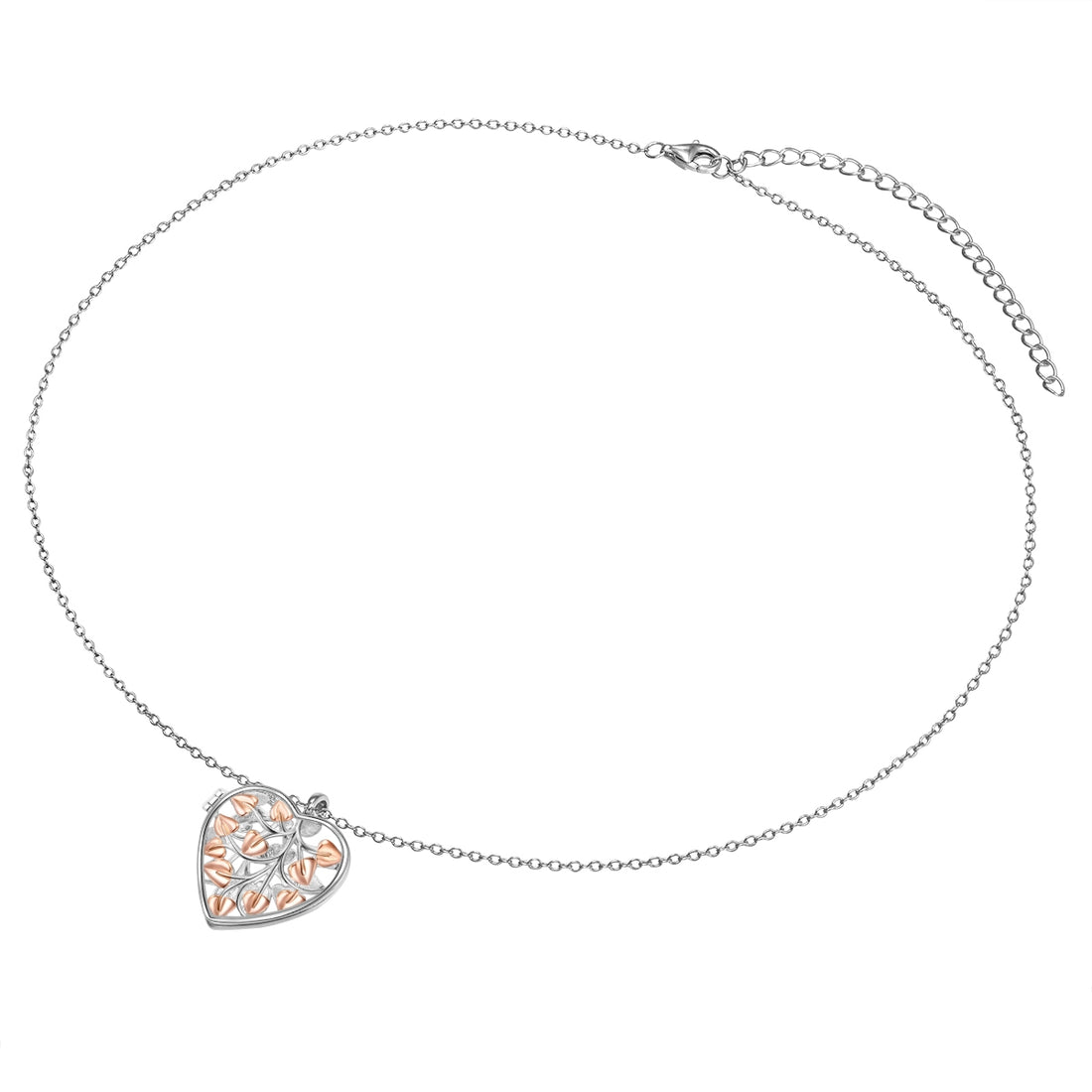 Kette mit Anhänger Sterling Silber bicolor