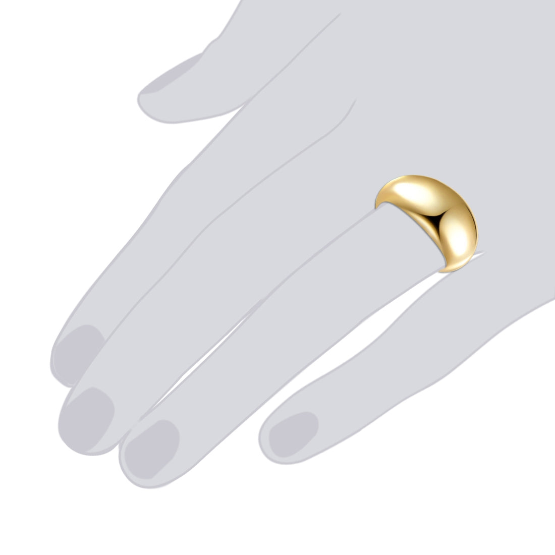 Ring Sterling Silber bicolor