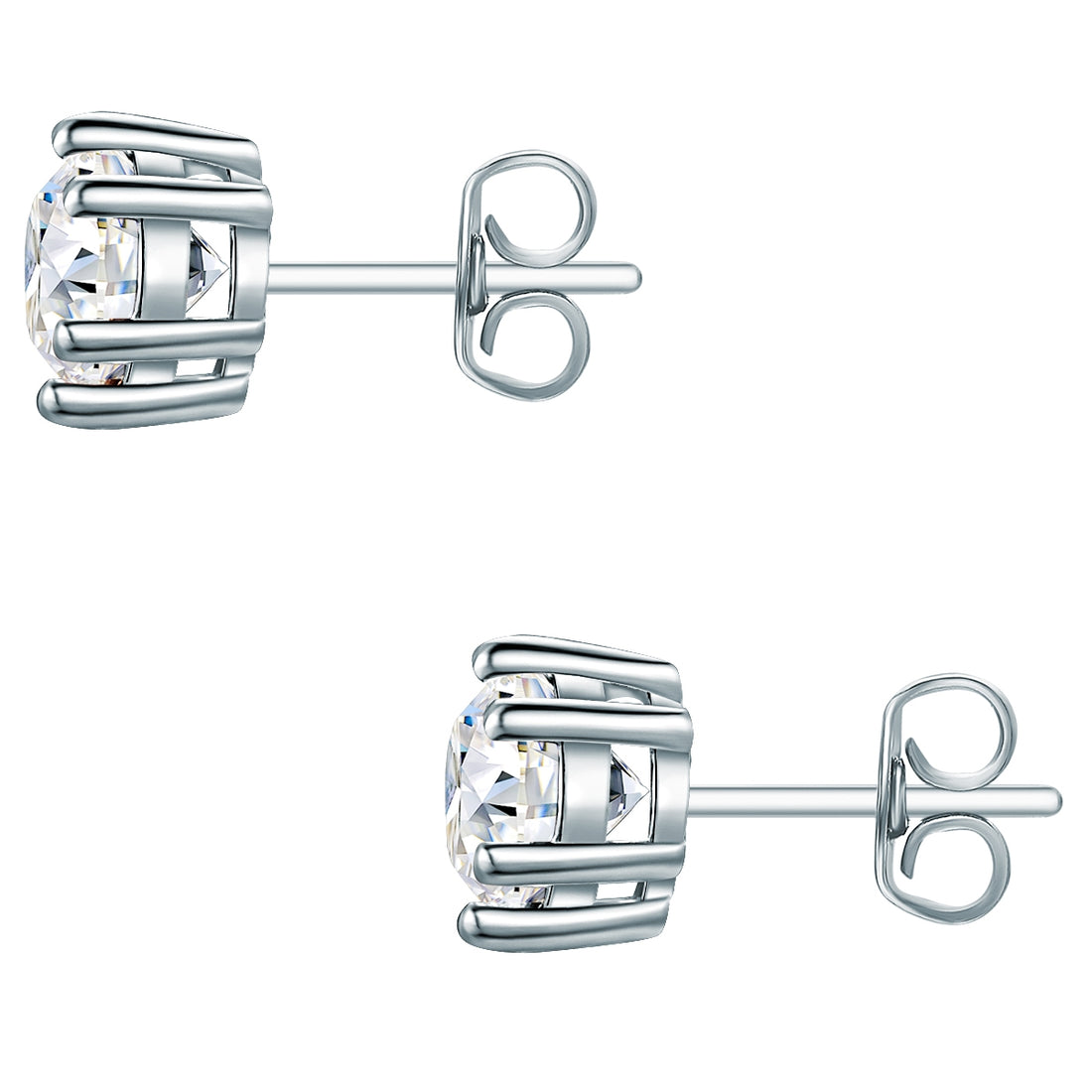 Set (Kette+Ohrstecker) Sterling Silber verziert mit Kristallen von Swarovski® weiß