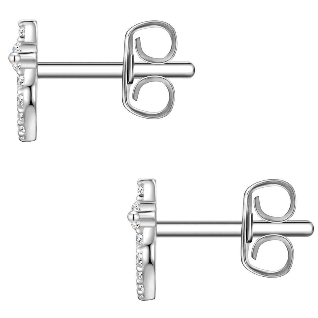 Ohrstecker Sterling Silber Zirkonia weiß
