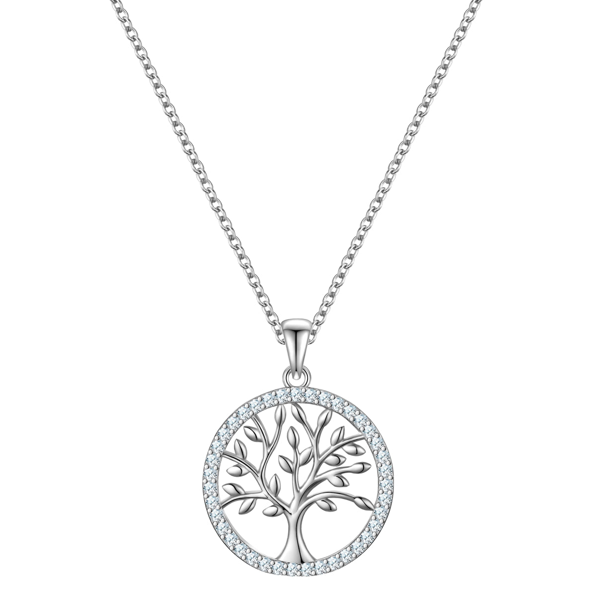 Kette mit Anhänger Sterling Silber Zirkonia weiß