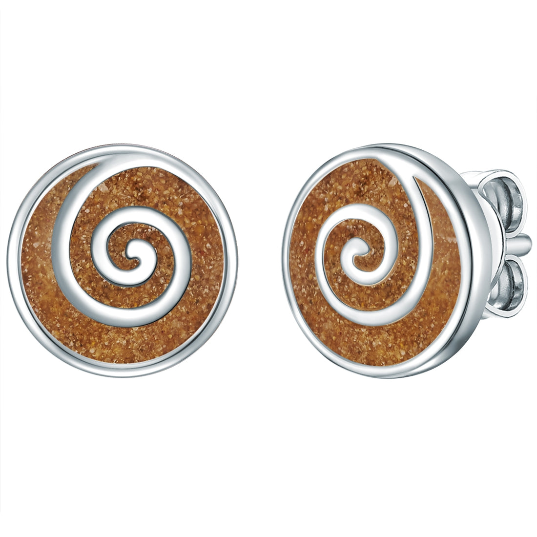 Ohrstecker Sterling Silber Sand