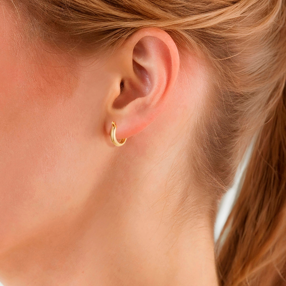 Creolen Sterling Silber gelbgold